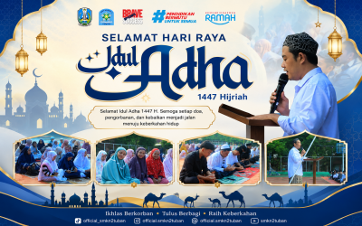 Pelaksanaan Sholat Idul Adha dan Penyembelihan Hewan Kurban 1447 H di SMKN 2 Tuban